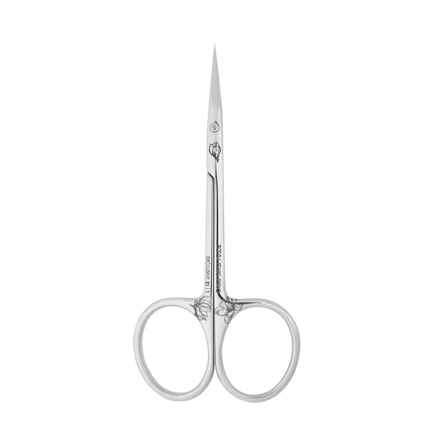 Staleks Professional cuticle scissors with hook EXCLUSIVE 21 TYPE 1  (magnolia)